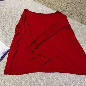 Red and cream pikos shirts